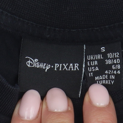 Disney Pixar Black T-Shirt S Unisex Adults Casual