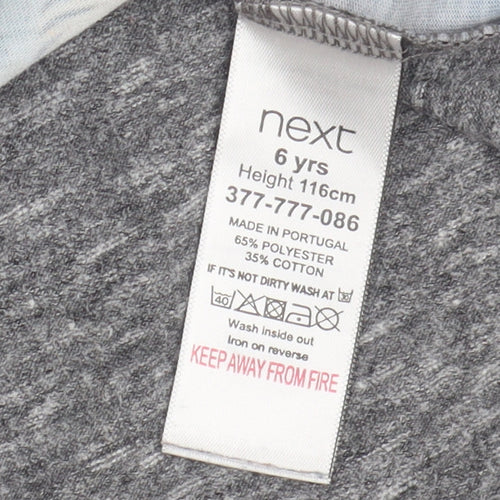 Next Girls Star Wars Graphic T-Shirt Grey 6 Years