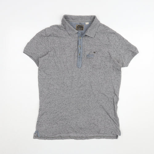 Diesel Co Men's Small Grey Cotton Polo