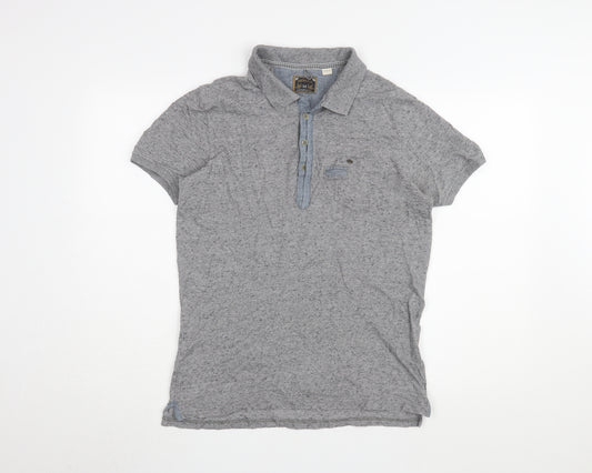 Diesel Co Men's Small Grey Cotton Polo