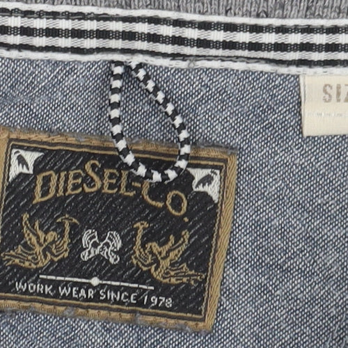 Diesel Co Men's Small Grey Cotton Polo