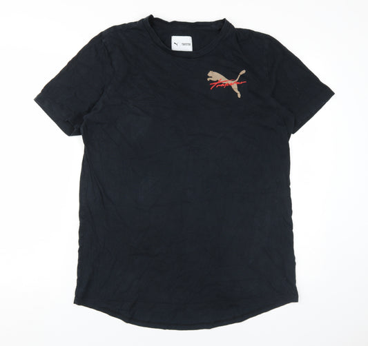 Puma Men's Medium Black Logo T-Shirt