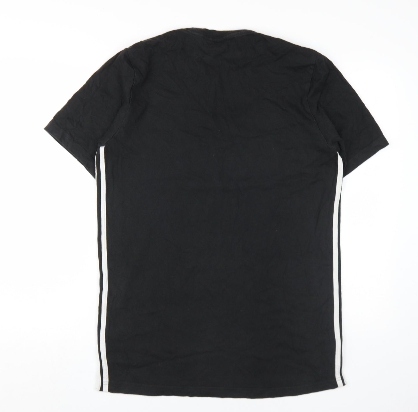 Adidas Men’s Black Logo Crew Neck T-Shirt Medium