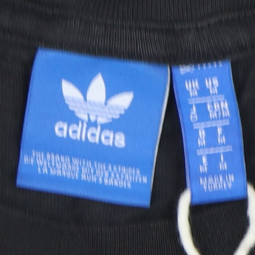 Adidas Men’s Black Logo Crew Neck T-Shirt Medium