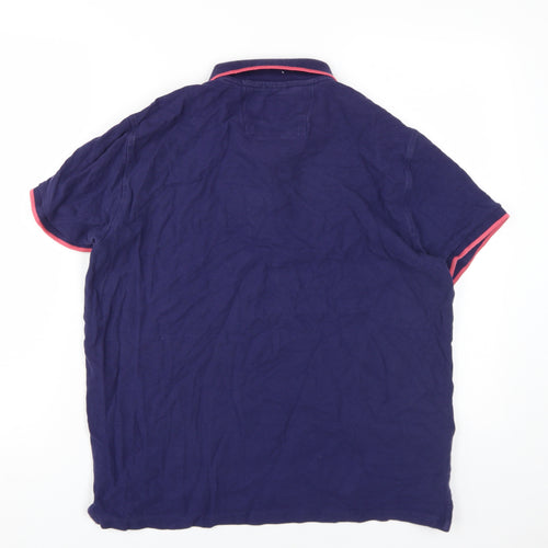 Pedro del Hierro Unisex Purple Polo Shirt, Size L