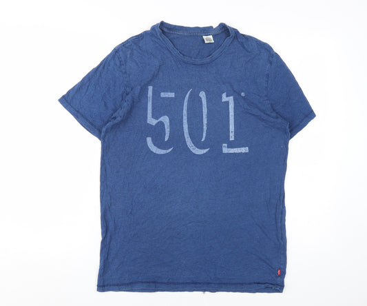 Levi's Men's Blue Medium Crew Neck T-Shirt