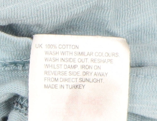 White Stuff Men's Blue Graphic Print T-Shirt, Size L