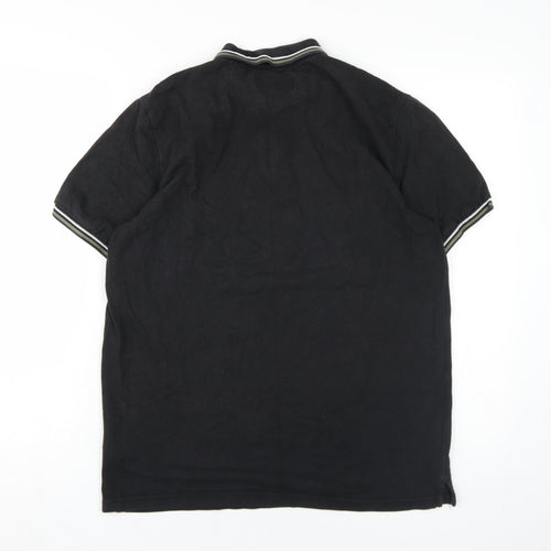 Firetrap Men's Black Polo Shirt L Casual Wear
