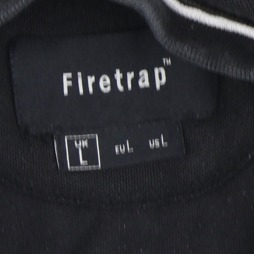 Firetrap Men's Black Polo Shirt L Casual Wear