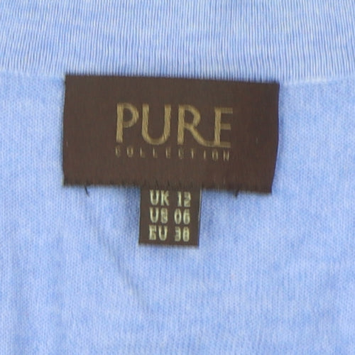 Pure Collection Women's Blue Cardigan Size 12