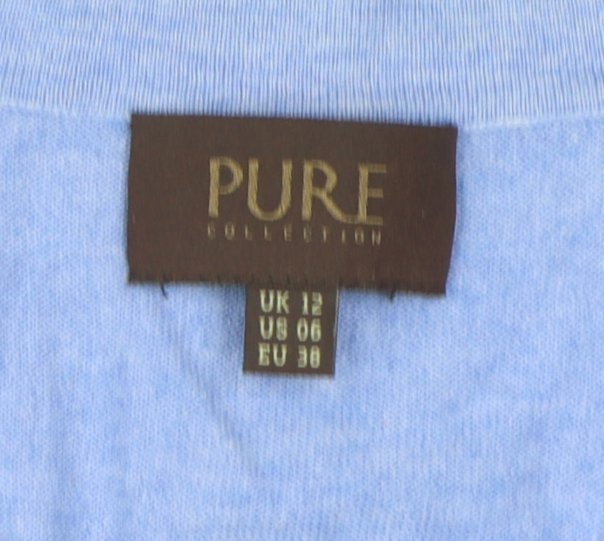 Pure Collection Women's Blue Cardigan Size 12