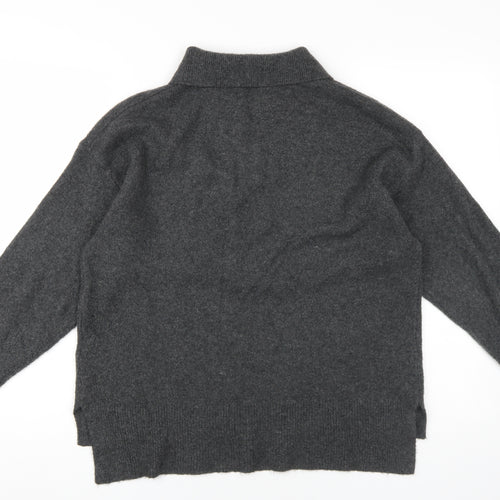 Soaked in Luxury Women's Grey L Collared Jumper