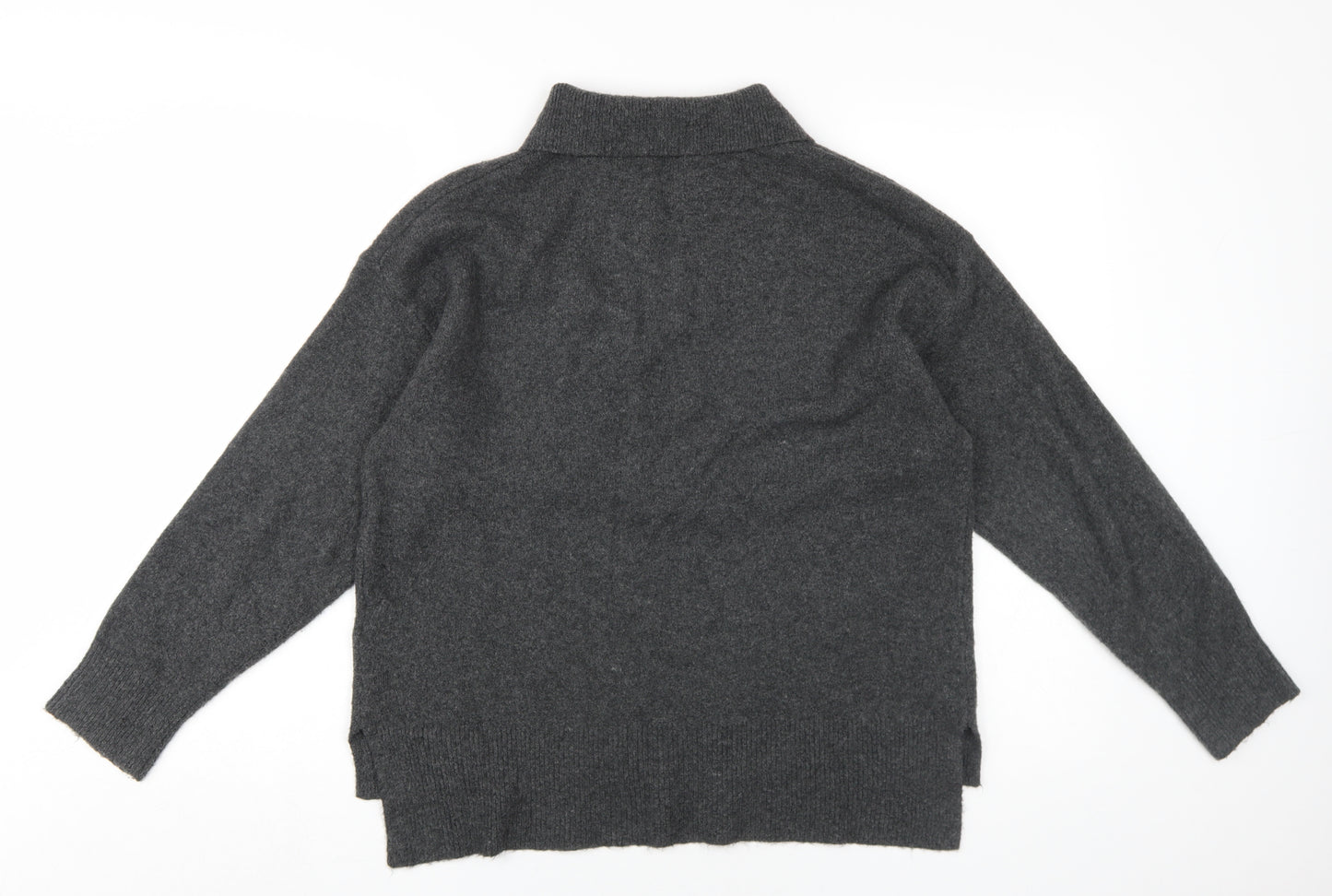 Soaked in Luxury Women's Grey L Collared Jumper