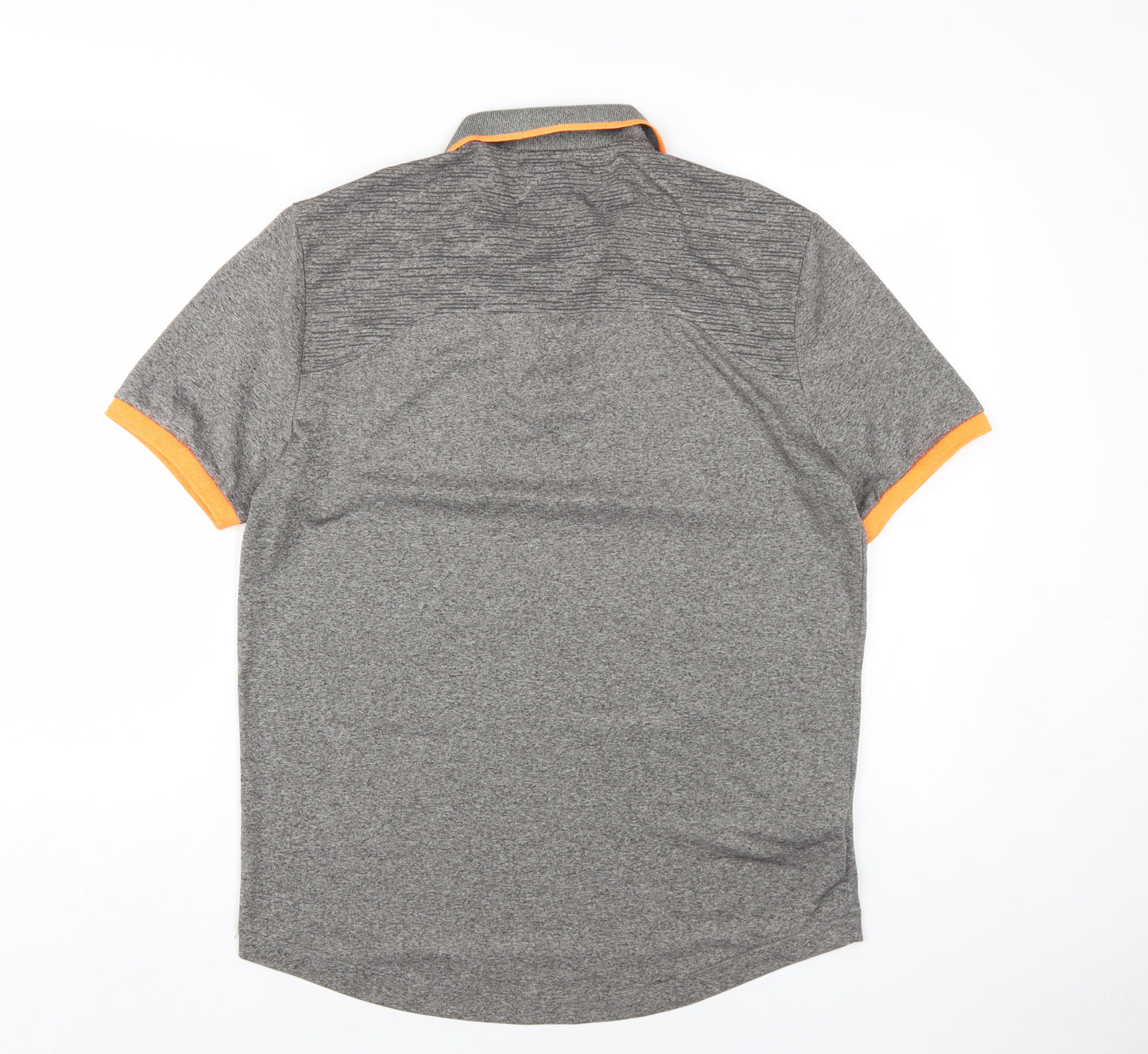 Penguin Men's Grey Polo Shirt, L, Short Sleeve