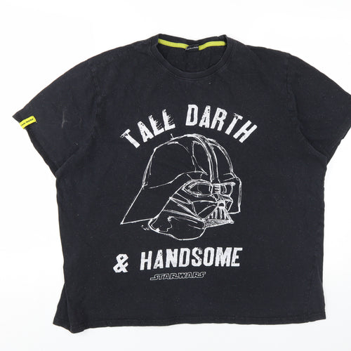 Star Wars Men's Black XL Darth Vader Graphic T-Shirt