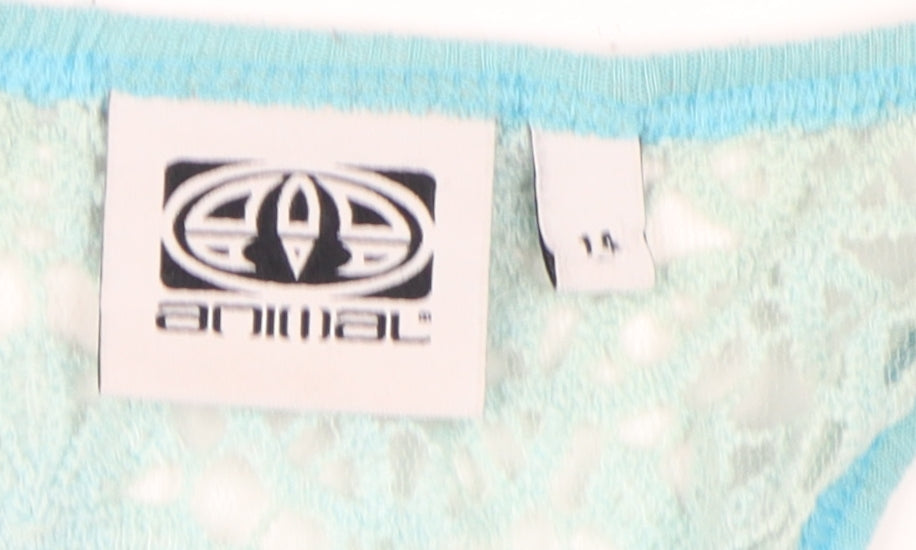 Animal Women's Blue Camisole Tank Top Size 14