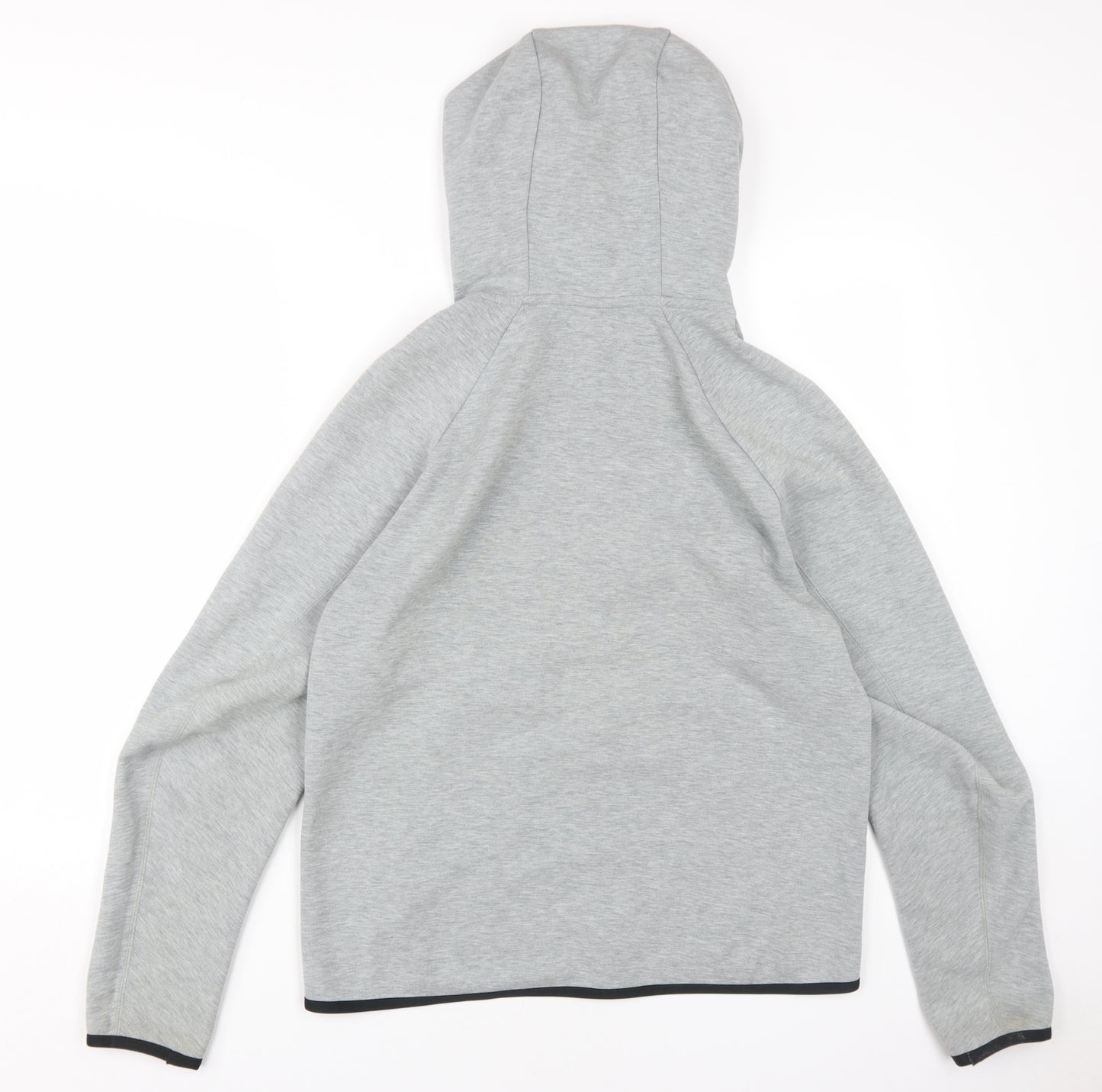 Nike Grey Full Zip Hoodie Unisex S Logo Lightweight