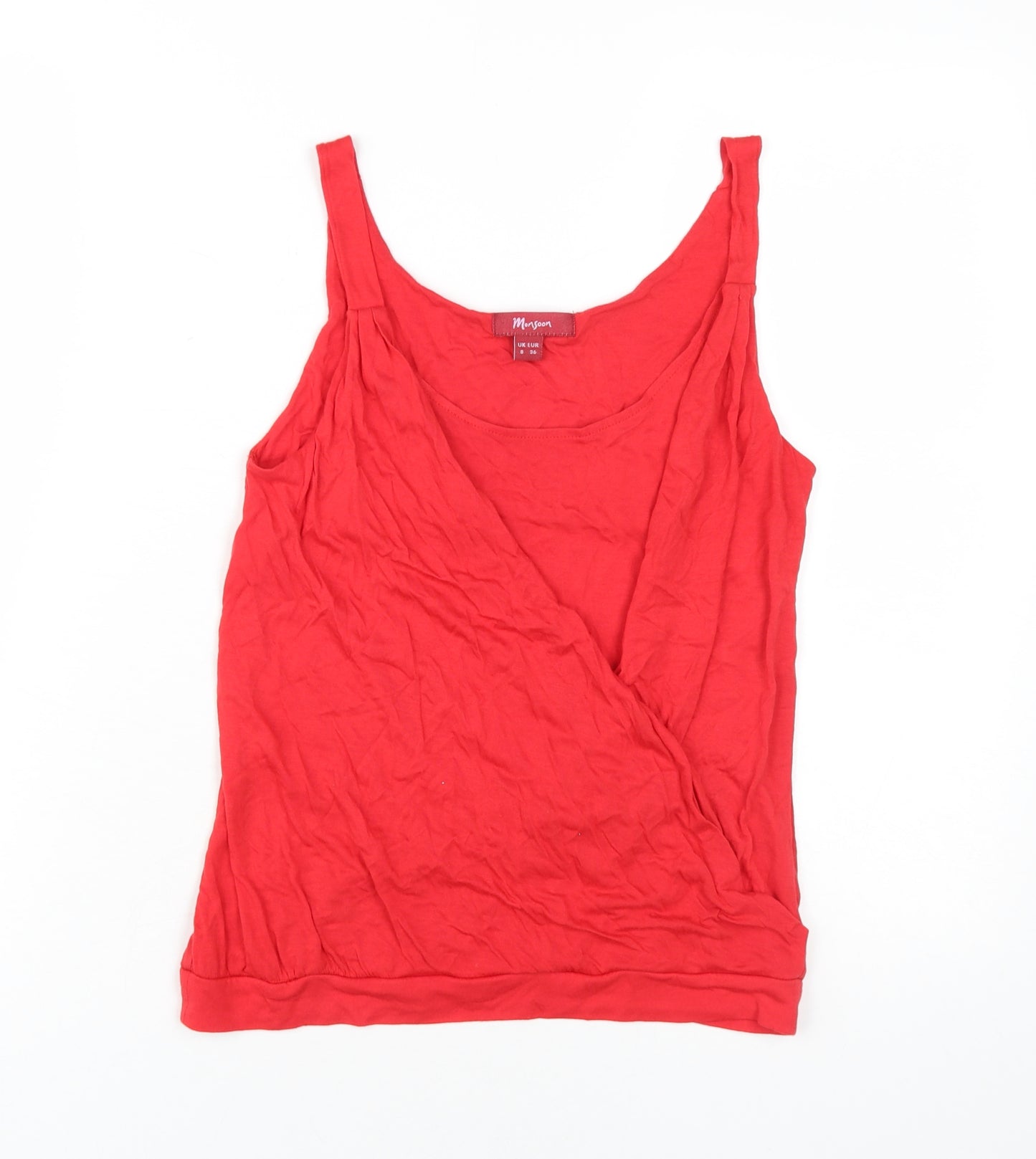 Monsoon Women's Red Wrap Tank Top Size 8