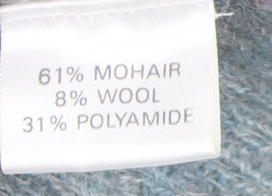 Nicole Farhi Women's Blue Sequin Pullover Jumper S