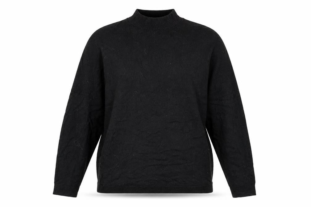 Front view of Soyaconcept Women's Black jumper, size S