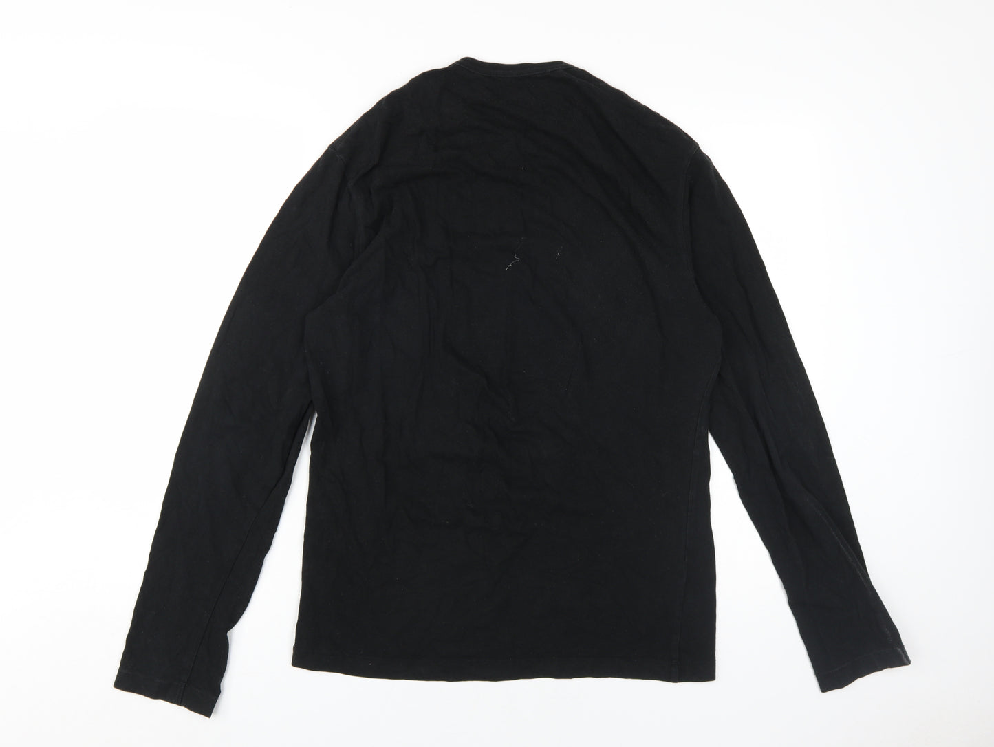 Gap Men's Black Stretch Long Sleeve T-Shirt, Size M
