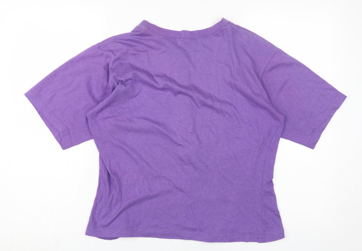 One Step Up Women's Purple Button-Up Shirt - L