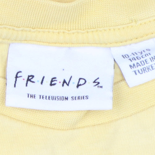 Friends Yellow Kids T-Shirt, Unisex, 10-11 Years, Graphic