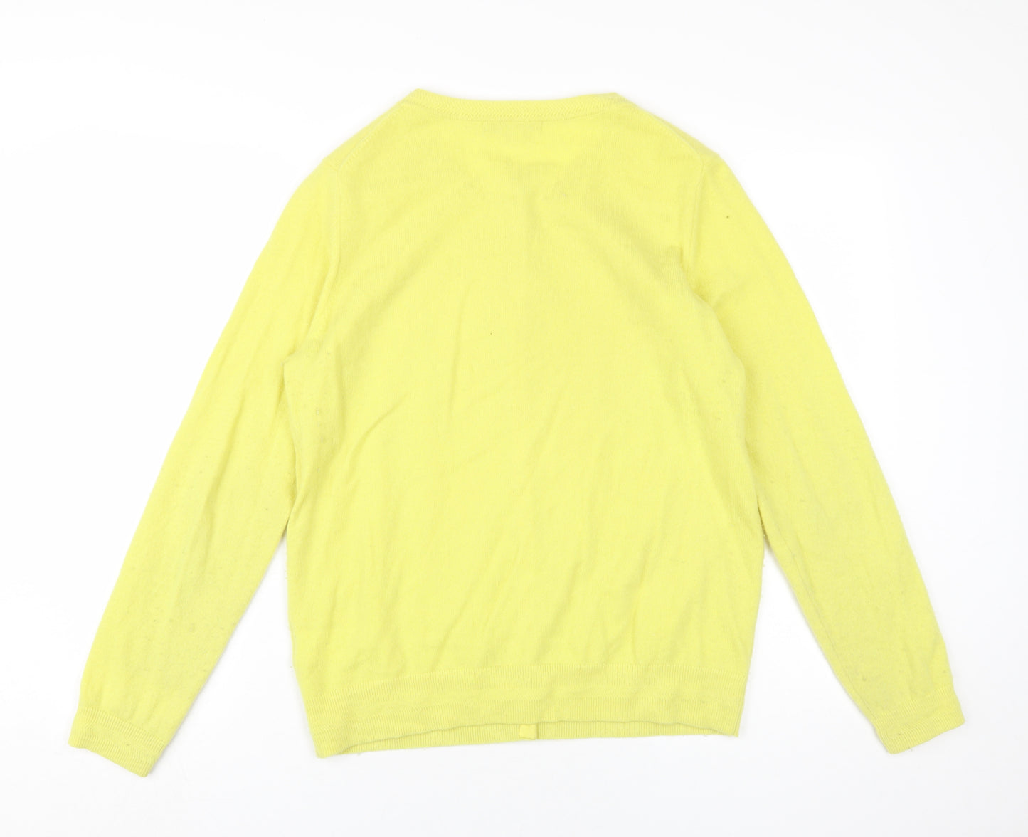 Boden Women's Yellow Cashmere Cardigan L