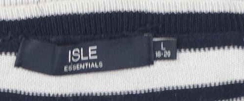 Isle Essentials Women's Striped Jumper L