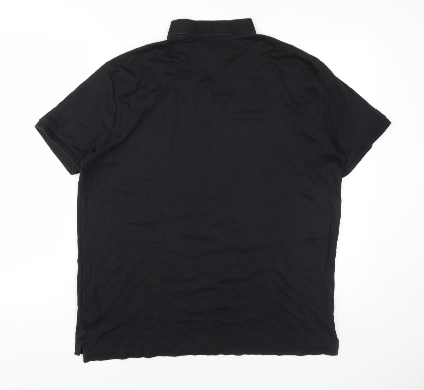 Ralph Lauren Men's Black Slim Fit Polo, Size L