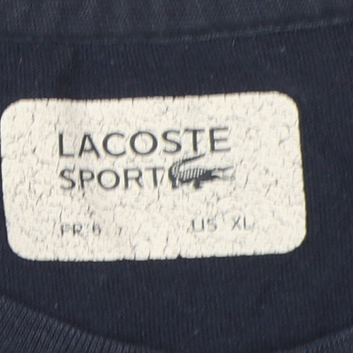 Lacoste Men’s Blue XL Short Sleeve Crew Neck T-Shirt