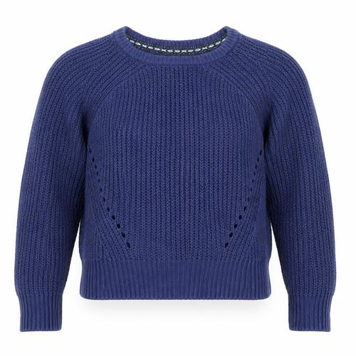 GapKids Boys Blue Chunky-Knit Pullover Jumper 4-5 Years