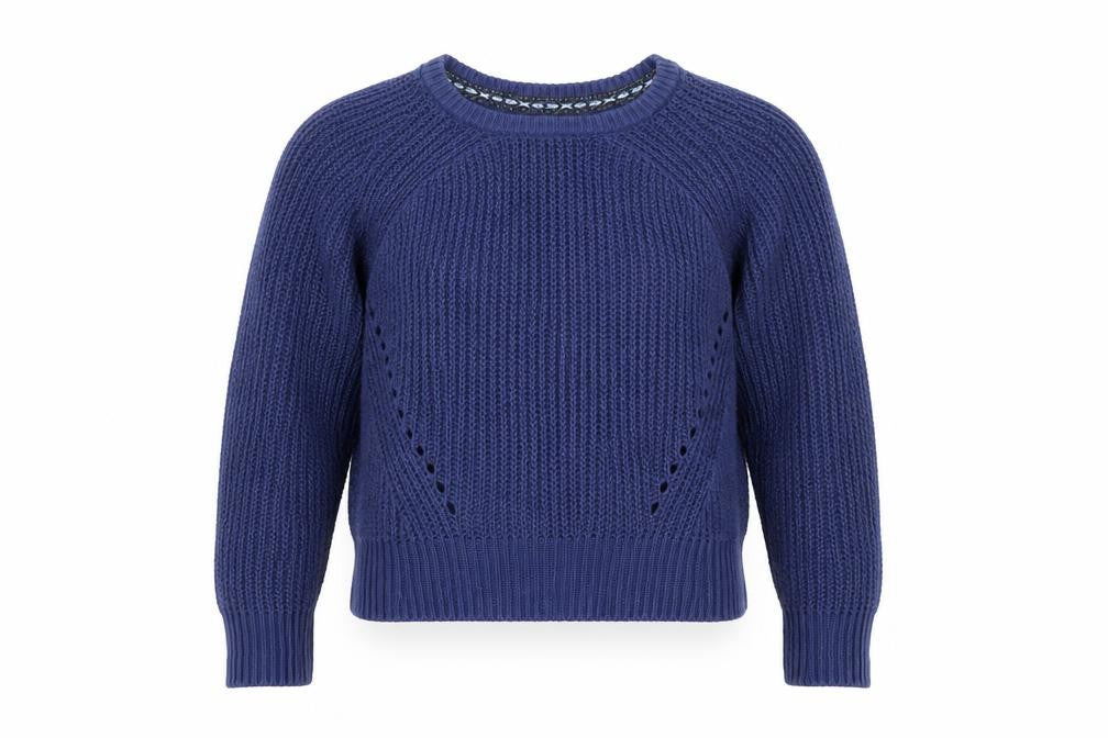 GapKids Boys Blue Chunky-Knit Pullover Jumper 4-5 Years