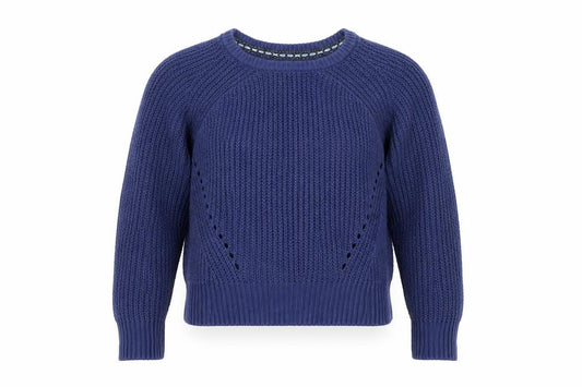 GapKids Boys Blue Chunky-Knit Pullover Jumper 4-5 Years