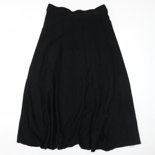 East Women's Black A-Line Midi Skirt Size 12
