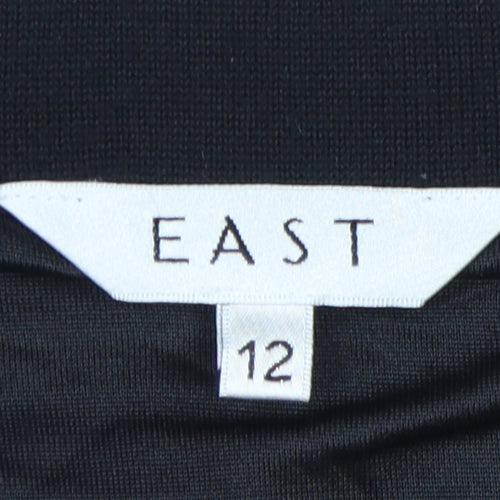 East Women's Black A-Line Midi Skirt Size 12