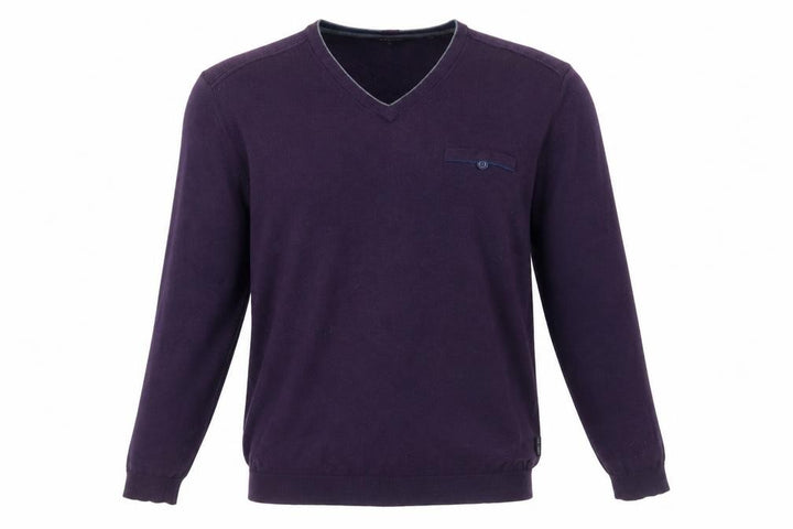 Ted Baker Womens Purple Wool Cashmere V-Neck Jumper Size 10