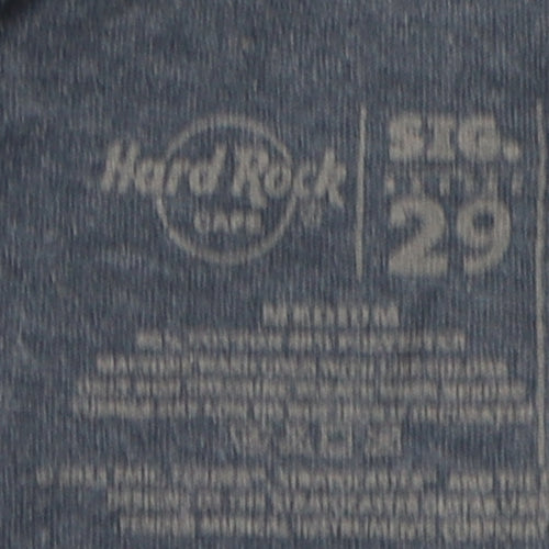 Hard Rock Café Men’s Blue Jimi Hendrix T-Shirt, Medium
