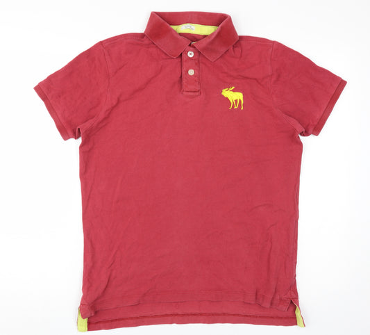 Abercrombie & Fitch Men’s Red Polo Shirt M