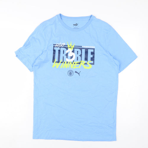 Puma Men's Blue Sports S Graphic T-Shirt