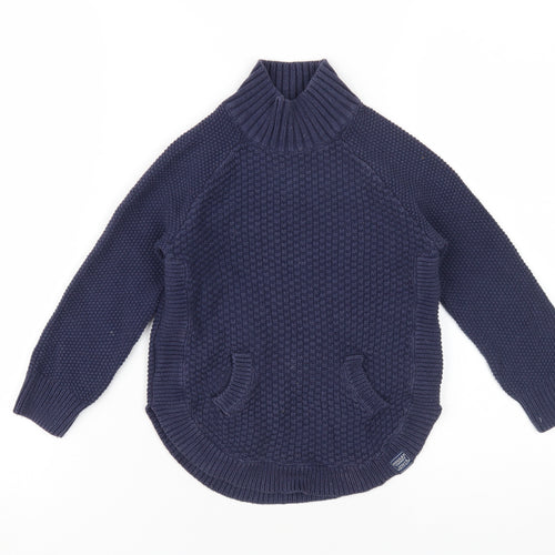 Joules Boys Blue Chunky Knit Pullover Jumper 5-6 Years