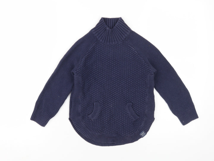Joules Boys Blue Chunky Knit Pullover Jumper 5-6 Years