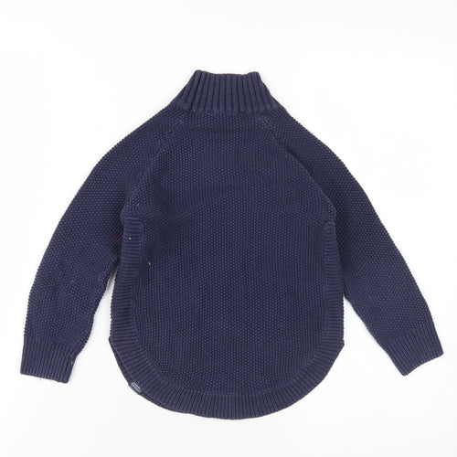 Joules Boys Blue Chunky Knit Pullover Jumper 5-6 Years