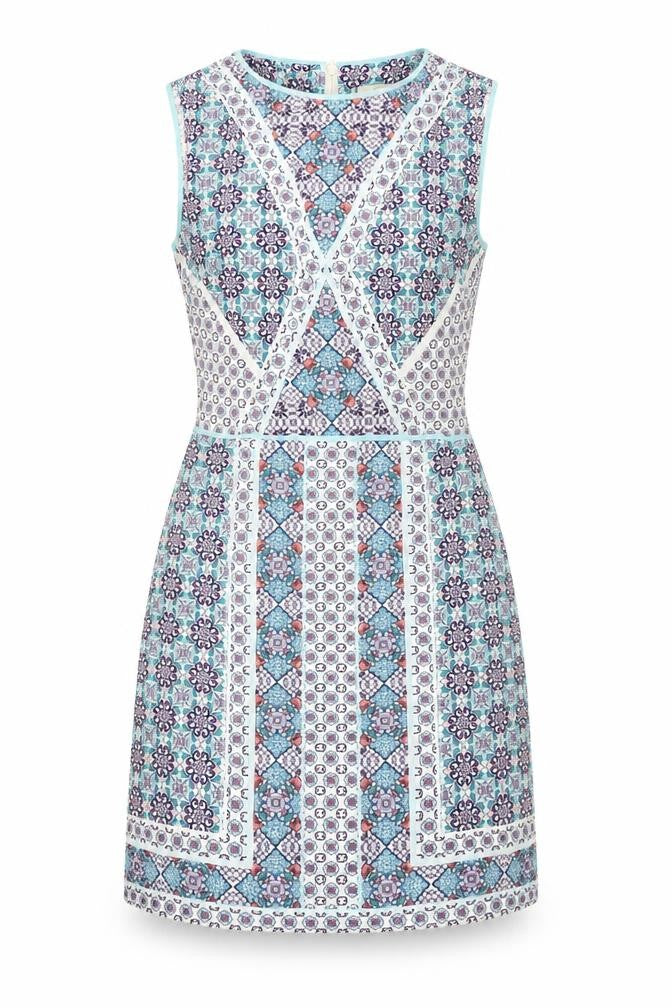 Front view of Oasis Women’s Multicoloured Sheath Dress, UK 8