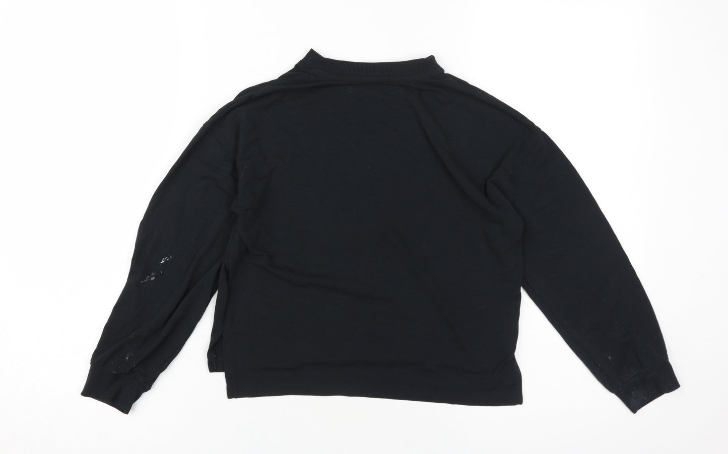 Nike Unisex Kids Black Long Sleeve Pullover Top S