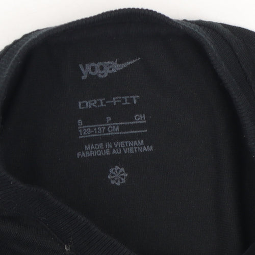 Nike Unisex Kids Black Long Sleeve Pullover Top S