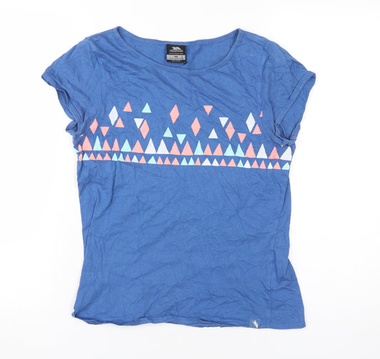 Trespass Women's Blue Geometric T-Shirt M