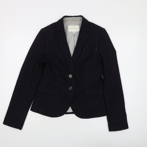 Banana Republic Women's Black Pinstripe Blazer, XS