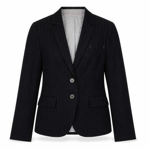 Banana Republic Women's Black Pinstripe Blazer, XS