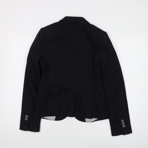 Banana Republic Women's Black Pinstripe Blazer, XS